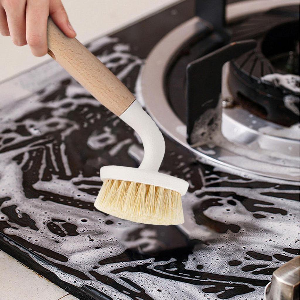 Dish Brush Cleaning Scrubber with Handle for Bathtub Pots Kitchen Sink Pans