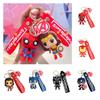 Cartoon Marvel American Captain Spider-man Silicone Keychain Pendant Batman Superhero Small Gift