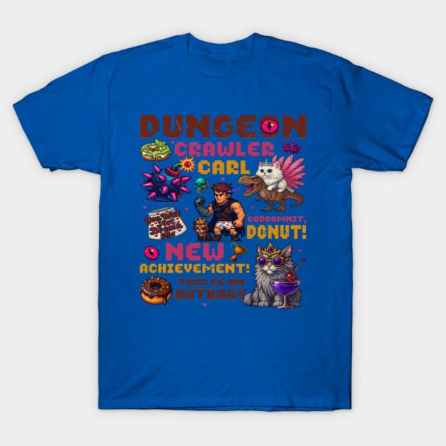 Dungeon Crawler Carl Pixel Art New Unisexs TShirt Unisex ONeck 100Cotton Short Sleeve Oversized Popular Fashion Tee Fans Gifts