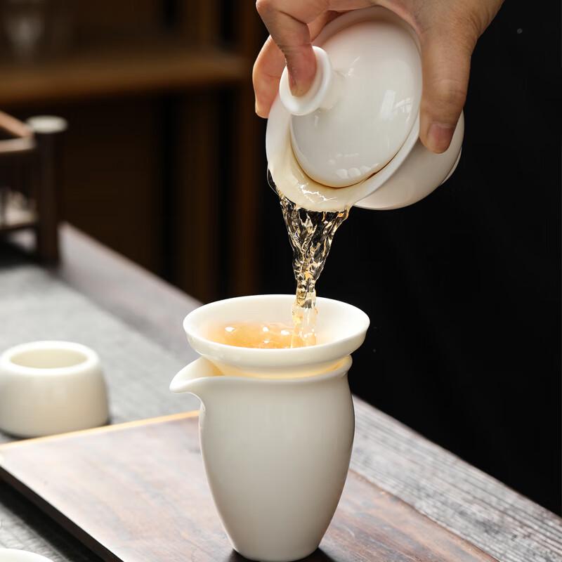 Chinese White Porcelain Gongfu Tea Set