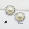 Wholesale 50Pcs Ivory pearl rhinestone button metal button Wedding Invitations Decorate Button hair flower center scrapbooking