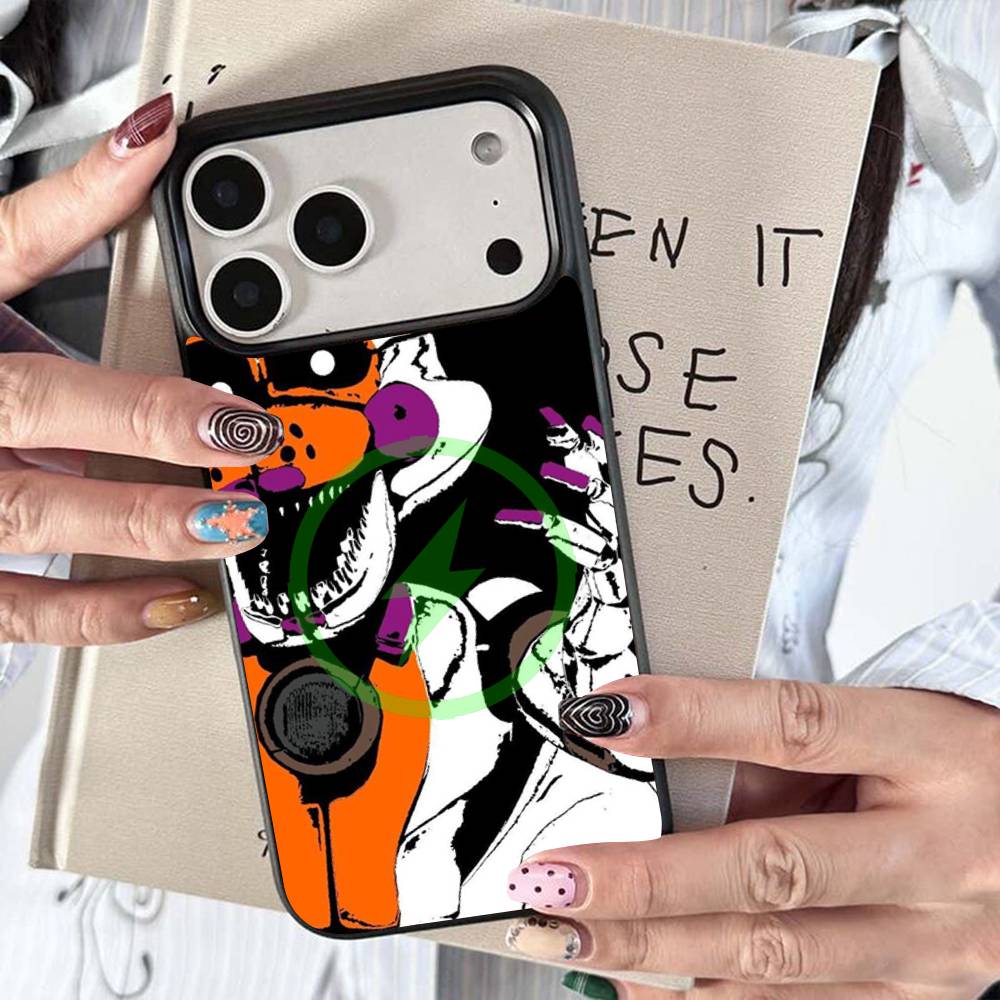 W-Fnaf-e-Fives-nights-At-Freddys Für Magsafe Kabelloses Ladecase Für iPhone 17 16 15 14 13 12 11 15 Pro Max Magnetische Abdeckung