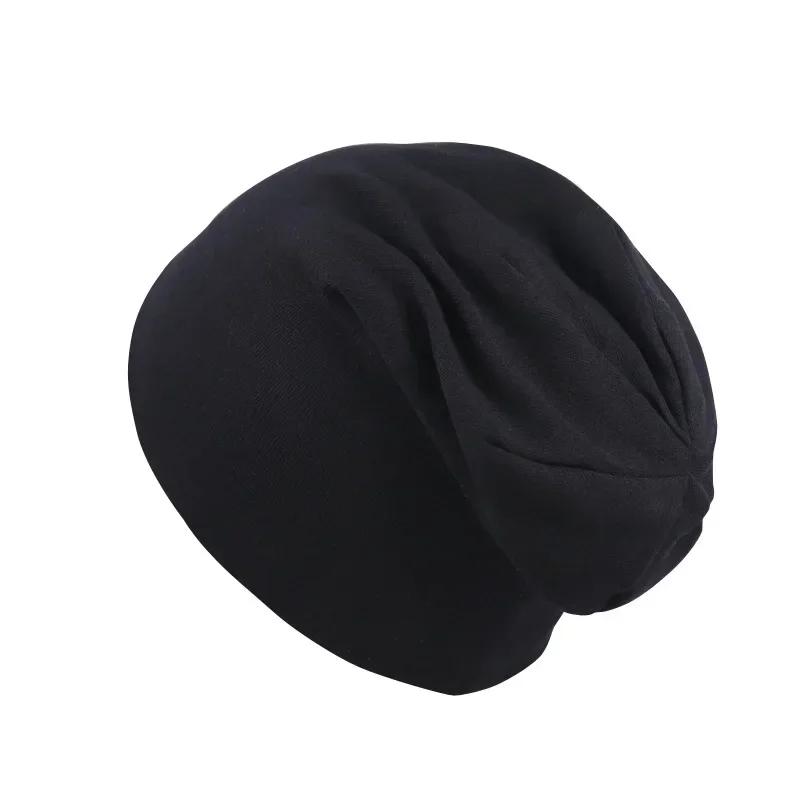 0M-4Y New Baby Street Dance Hip Hop Spring Autumn Hat Scarf for Boys Girls Knitted Cap Winter Warm Solid Color Children