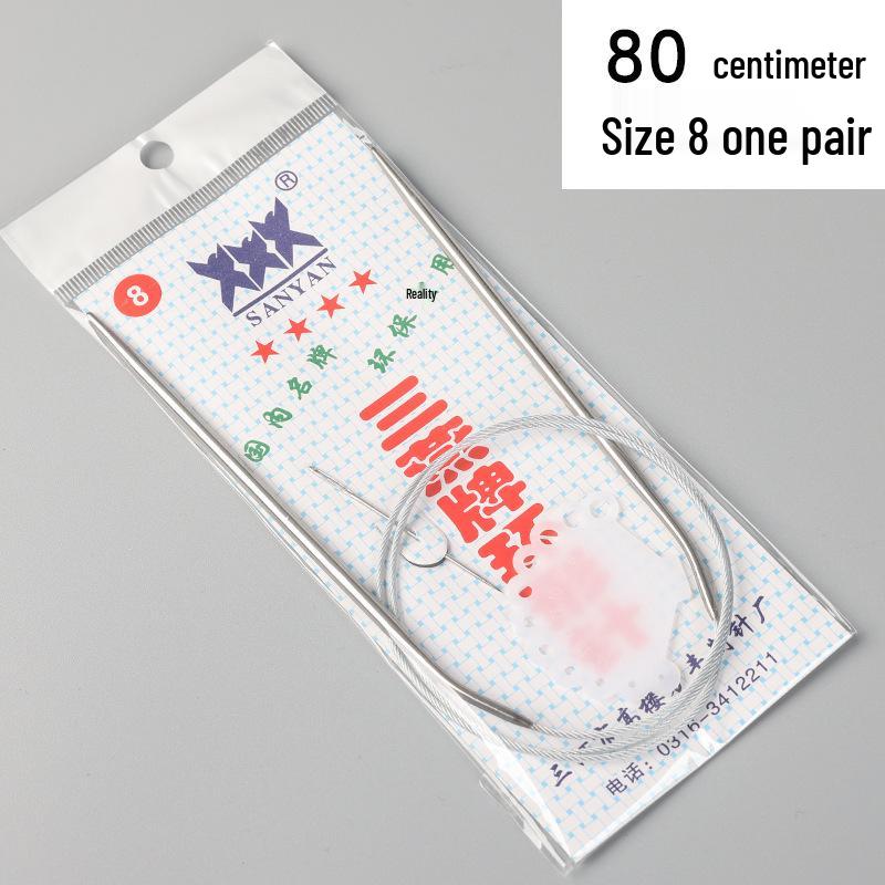 Full Set Stainless Steel Circular Knitting Needles for Sweaters