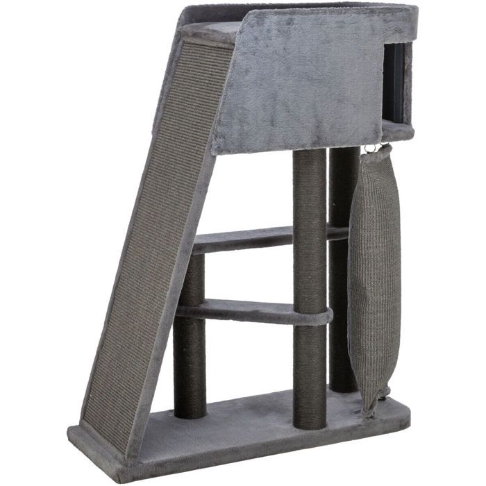 Arbre À Chat - TRIXIE - Activ - Gris - 96x38 Cm - Hauteur 122 Cm