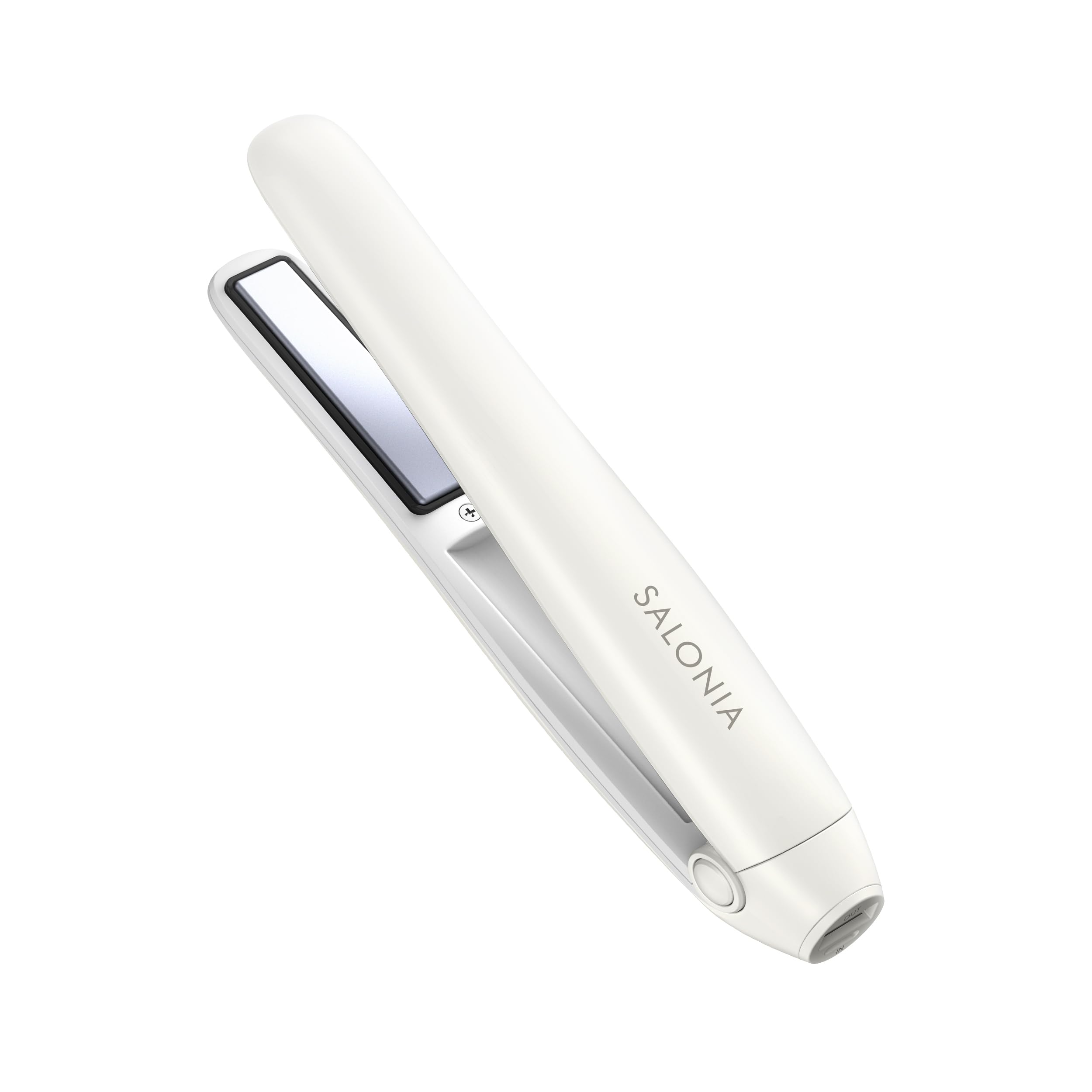 

SALONIA Cordless Straightening Iron 12mm Hair Iron with Mobile for SAL25119WH White Function, Lightweight, Bangs, білий