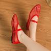 Fashion Summer Women Shoes Round Toe Flat Heel Mesh Sandals for Women Breathable Mary Janes Shoes zapatos de mujer WSH5326