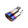 Srasakan Car Muffler Cutter, Downward Facing, 2.5 Inch Diameter, Exhaust Tip, Stainless Steel, Diagonal