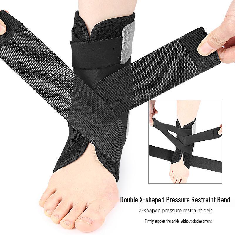 Sports Ankle Brace with Double Elastic Straps for Basketball, Running, and Fitness - Protective Sleeve Bandage for Foot & Ankle
