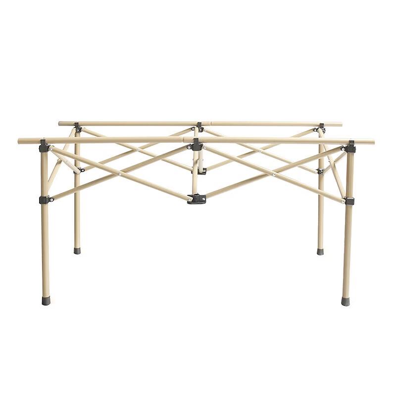 Tri-polar Outdoor Portable Carbon Steel Folding Table