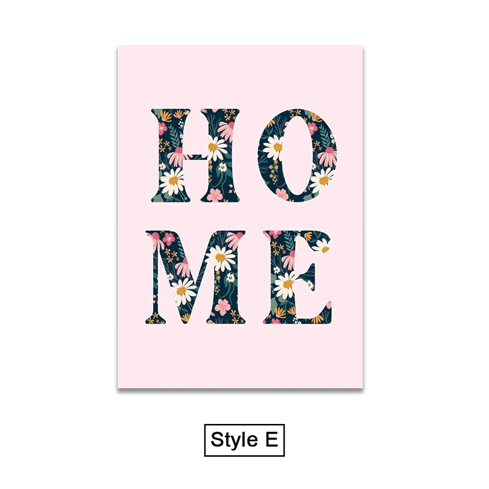 Abstract Tropical Plant Flower Black Cat Posters Boho Wall Art Canvas Paintings Prints Wall Pictures For Living Room Decor