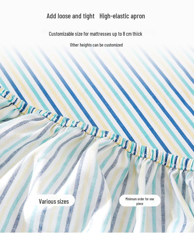 Pure Cotton Cartoon Crib Mattress Cover & Bedspread for Babies