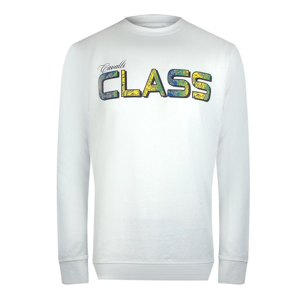 Cavalli Class Unisex Adult Floral Logo Sweatshirt