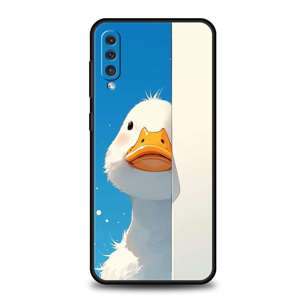 Funny Duck Phone Case For Samsung A56 A36 A26 A54 A52 A24 A14 A50 A72 A70 A06 A12 A22 A34 A42 A32 A04s A16 5G Cover