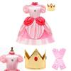 Rozkošný kostým šatů princezny Peach pro děti Ideální na Halloween a hraní rolí