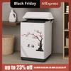 Universal Waterproof Washing Machine Cover Anti-dust Sunscreen Top Open Cover Cartoon Polyester Dust-proof Cover Home Decor