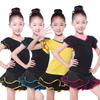 Ensemble de danse latine d'été pour enfants pour filles Uniforme d'entraînement latin Hauts et jupes Ensembles Vêtements pour enfants Costume de danse pour fille Nouveau