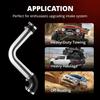 Xiaomi 8Pcs Intercooler Piping Universal 3 Inch Aluminum Intercooler Pipe Kit with T-Bolt Hose Clamps & Silicone Coupler for Auto Car