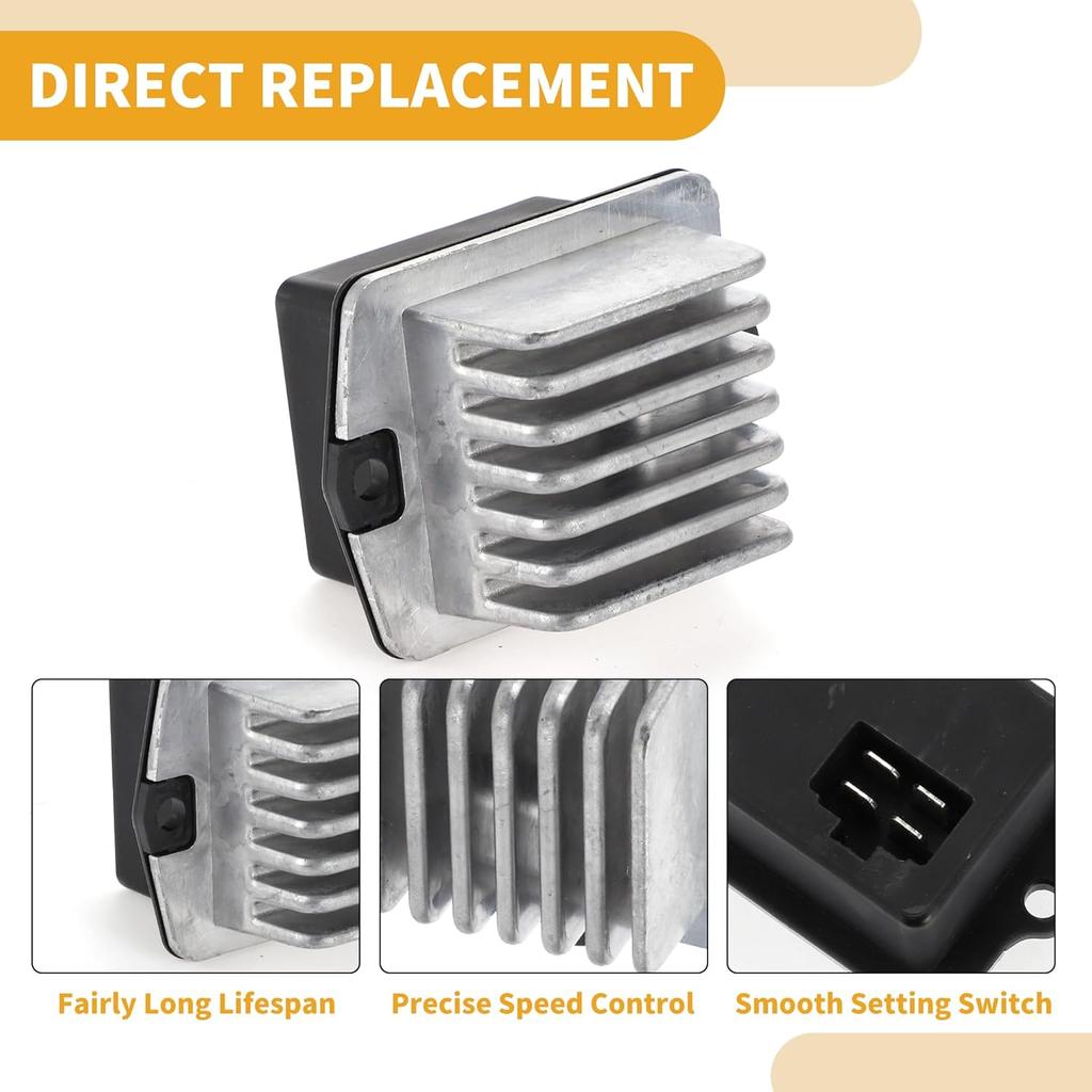HVAC Blower Motor Resistor Heater Blower Resistor for Suzuki Sx4 2008-2013 Metal ABS Black