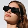Retro Punk B-Shaped Small Box Sunglasses, Personalized Sunglasses, Trendy And Fashionable Sun Visors