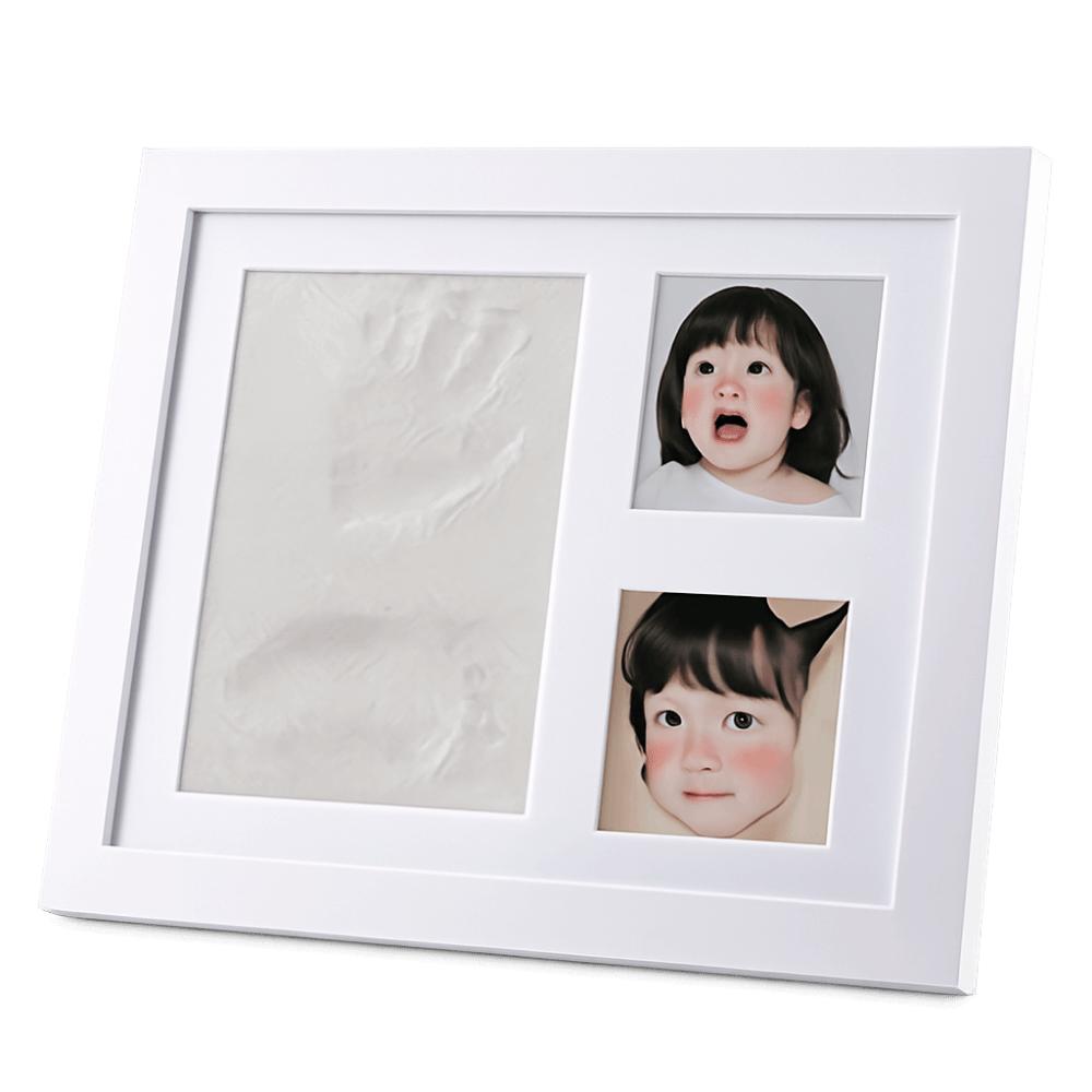 Imprint Clay Photo Frame DIY Keepsake Pet Paw Print Kit Clay Handprint Keepsake Frame  Father's Day