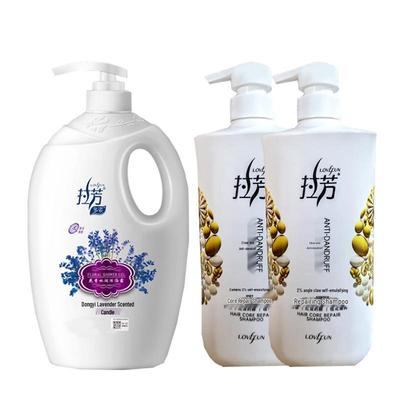 La Fang Lavender Shower Gel & Anti-Dandruff Shampoo Set