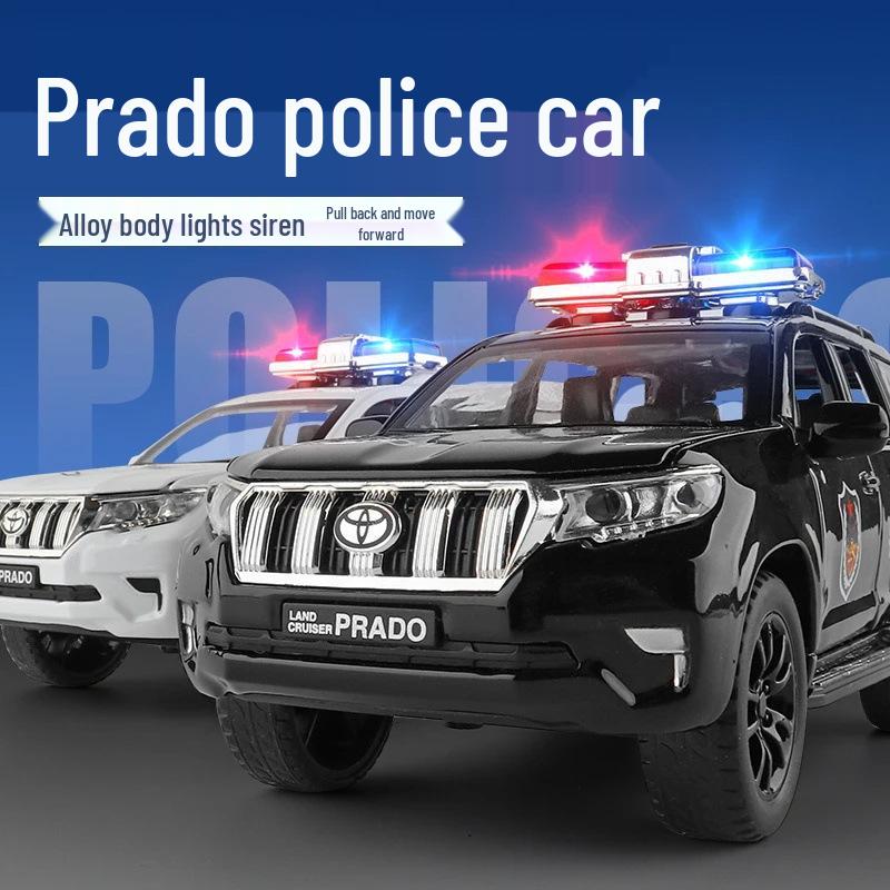 

Jiaye 1:32 Prado Police Car Model Toy for Children - Collectible and Popular Gift