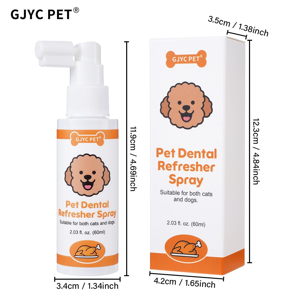 GJYC PET Roast Chicken Pet Oral Fresh Spray Cleanses Teeth Freshens Breath Removes Odors For Dogs Cats