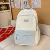 Schoolbag Mori small fresh cute college student schoolbag female contrasting color high value backpack large capacity lightweight casual backpack