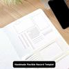 3Pcs Handmade Flexible Record Template For Dot Grid, Drawing, Checklists