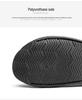 Men's Korean Style Embossed Cowhide Flip-Flops - Crocodile Pattern Single Strap Beach Sandals