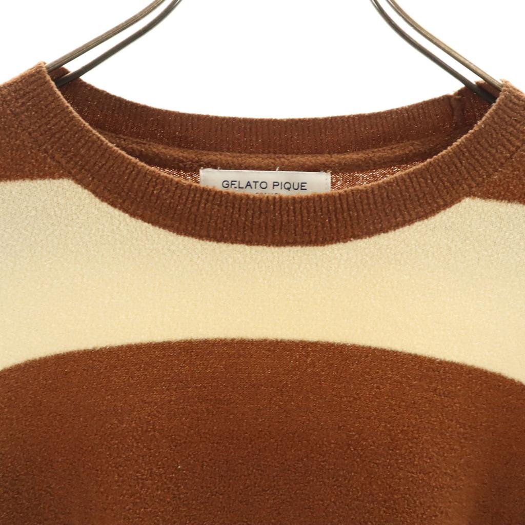 GELATO PIQUE HOMME Border Pattern Five-quarter sleeve Room wear pullover Men's Used