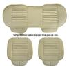 Bamboo Charcoal Leather Car Seat Cushion Set, Three-Piece, No Backrest, All-Season Interior Kit
