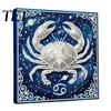 Adults Faux Pearl Painting Kit DIY Kit, 12 Constellation Rhinestone Art Set for Beginners Beginners, Handmade Wooden Frame Fake Wall Decoration