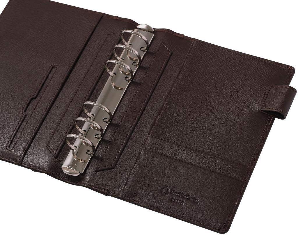Franklin Planner Albano 2 Compact 86498 Binder, 25mm, Brown,