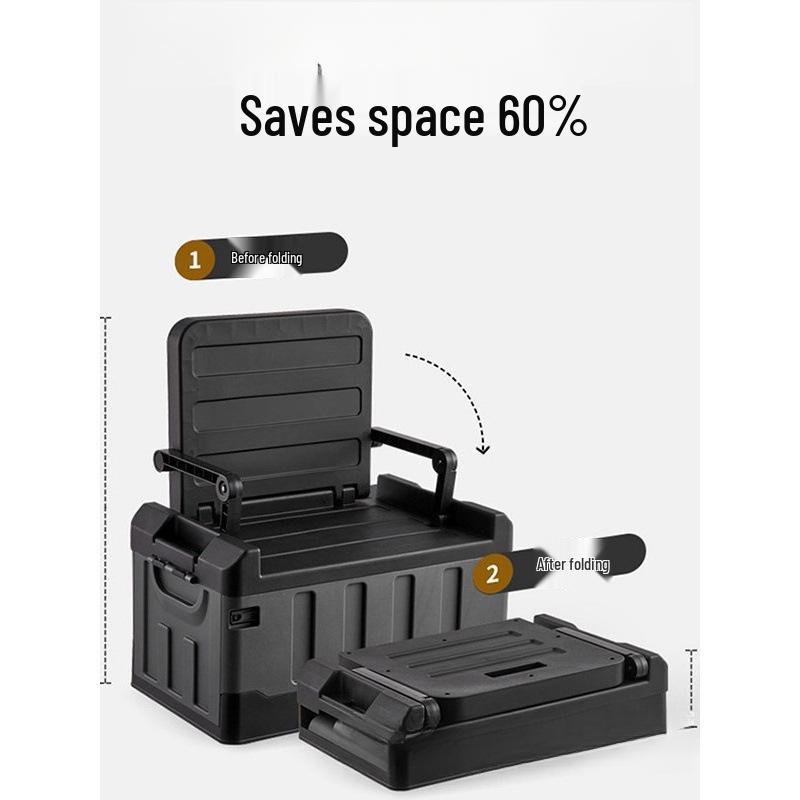 Folding Car Trunk Storage Box for Camping and Vehicle Interior Supplies
