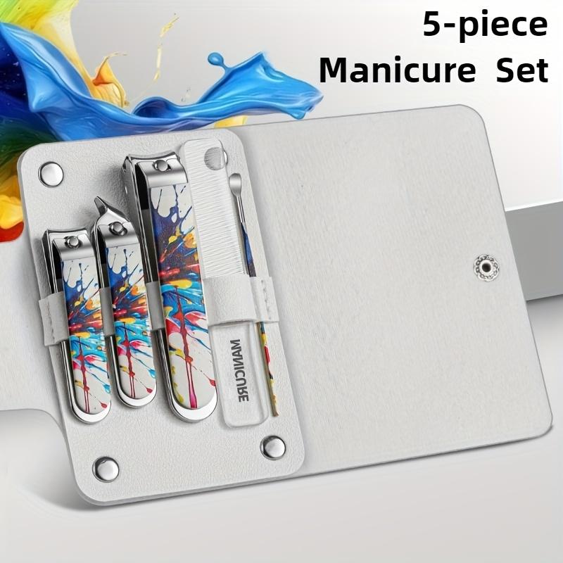

New Nail Clipper Set with Anti-Splash Design, Portable Stainless Steel Nail Clippers for Beauty Nano Nail File Manicure Tools