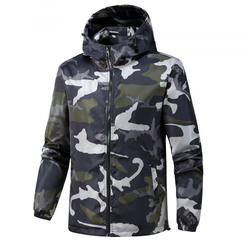 Men S Camouflage Hooded Jacket Outdoor Casual Fashion Coat