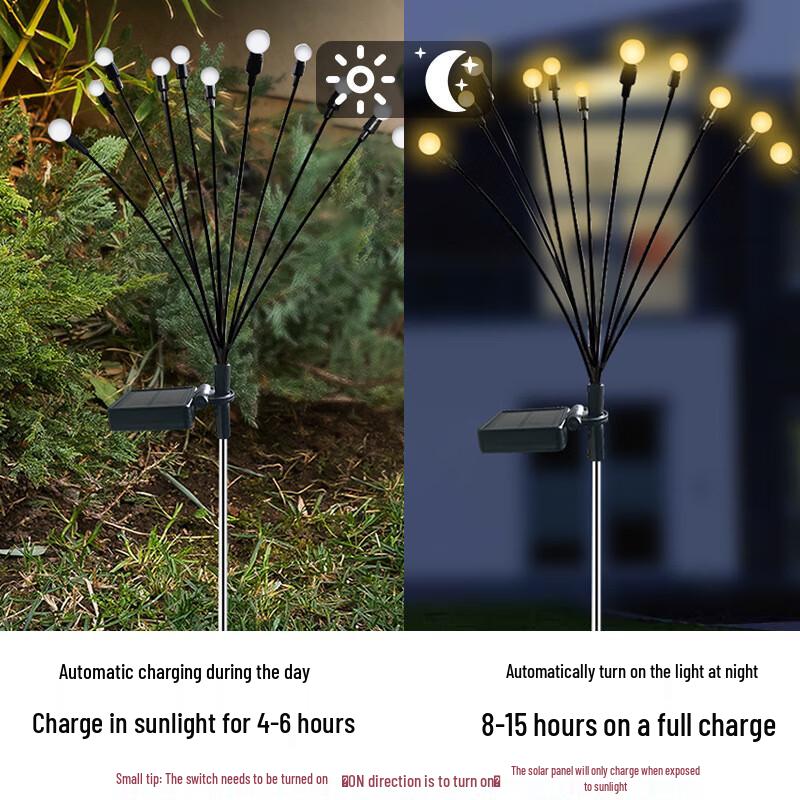 LED Solar Swaying Firefly Garden Lights