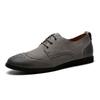 Fashion Flat Bottomed Business Men's Leather Shoes Leisure British Classic Style Office Dress and Party Luxury Adult Shoes Brogue