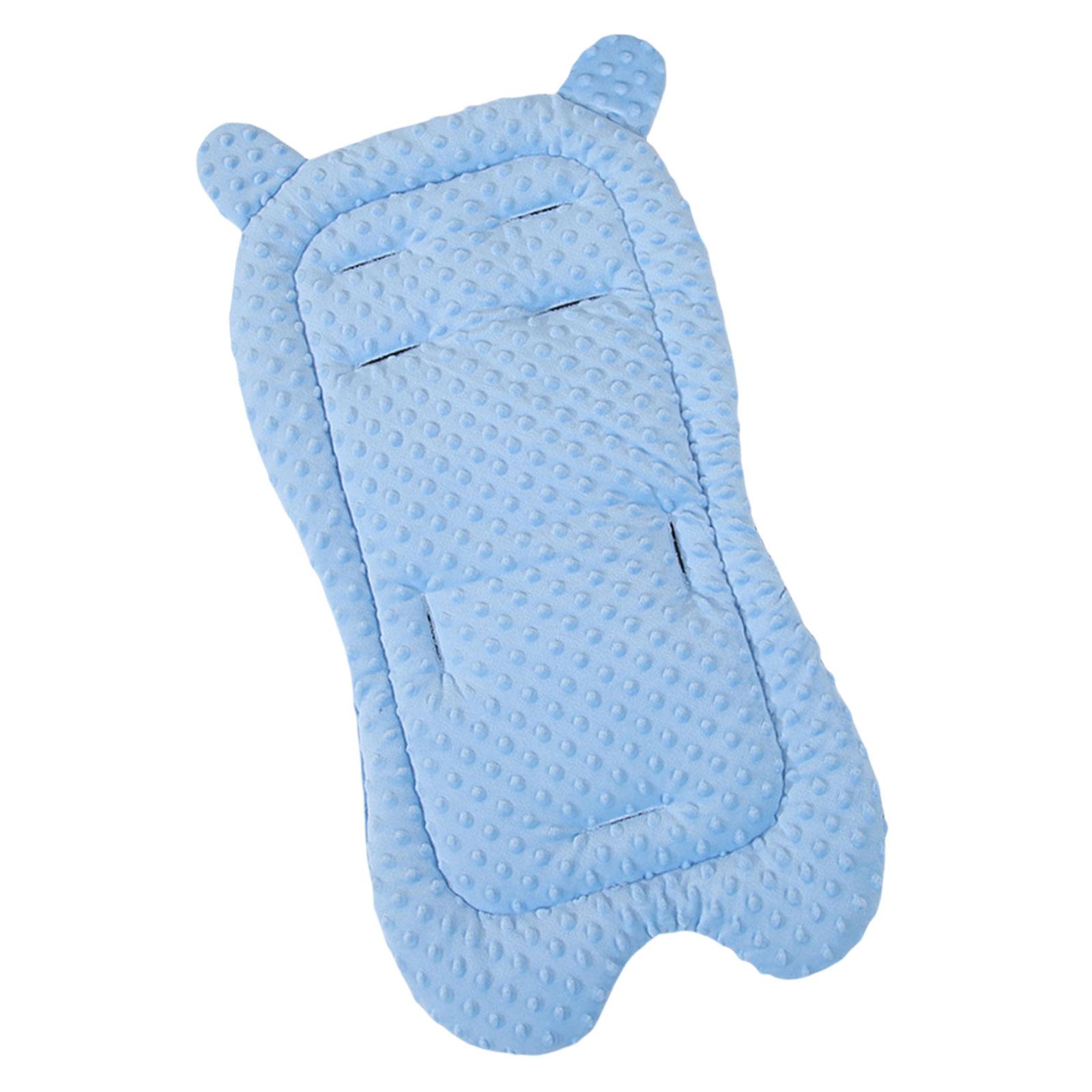 

Подушка для детского автокресла, мягкая подголовник, подушки для поддержки головы и шеи новорожденных, подушка с точечным узором для колясок и детских колясок синий