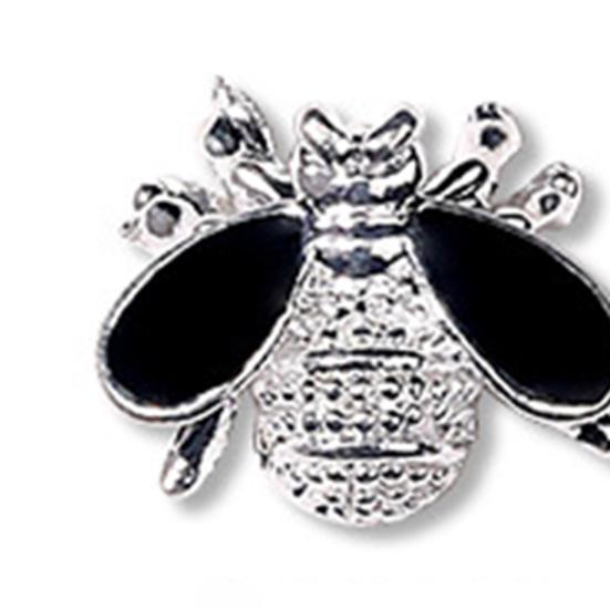 Yousheng 10Pcs Nail Art Little Bee Gloss Three-dimensional Punk Style DIY Vintage Silver Golden Small Bee Nail Art Decor Nail Salon Supply