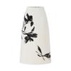 PORTS Women's Cloud White Print Mid-Length Skirt