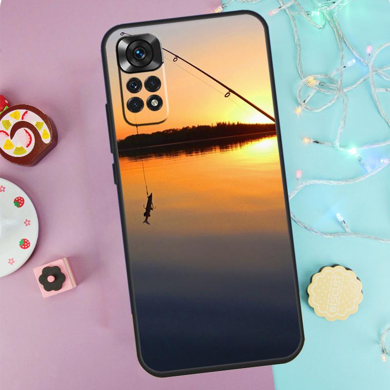 Funda Estuche para Caña de Pescar Para Xiaomi Redmi Note 14 Pro 9 10 11 12 13 9S 10S 11S 12S Redmi 14C 10C 12C 13C Cubierta