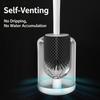 Silicone Toilet Brush Wall Mounted Breathable Holder Soft Bristle Odor Free Bathroom Toilet Cleaning Supply