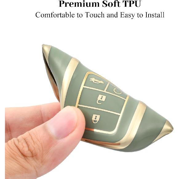 For Honda Key Fob Cover, TPU Key Case Protection Compatible with Honda Accord Civic CR-V Ight Passport Pilot Ridgeline Odyssey Smart Remote Key