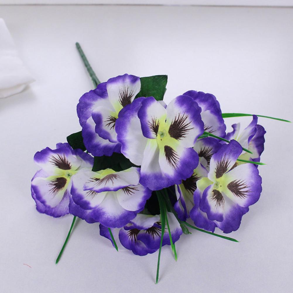 Event Centerpieces Artificial Pansy Flowers Beautiful Blooms For Any Occasion Authentic Look Bright Home Decor