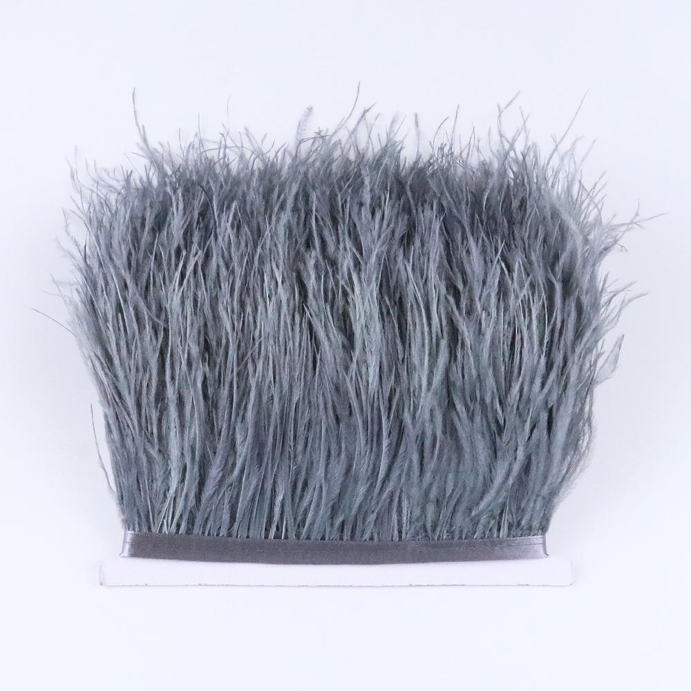 1 Meter Natürlicher Straußenfederbesatz 8-10CM Hochzeitsfeierkleid DIY Nähzubehör Schmuckverarbeitung Band Plumas Handwerk