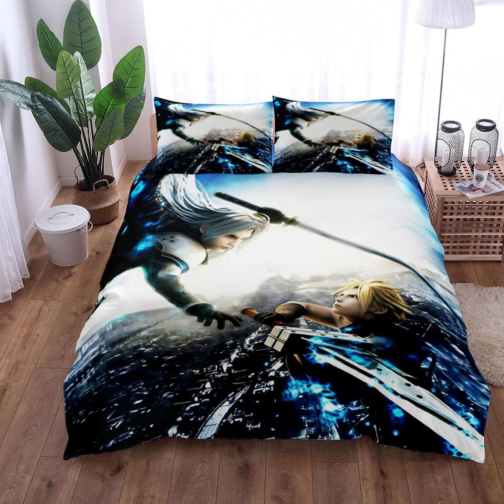 Cloud Sephiroth Duvet Cover Set Without Sheet King Queen Double Full Twin Single Size Bed Linen Set