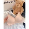 Women Seamless Wireless Push Up Gathered Comfortable Bra For Small Chest